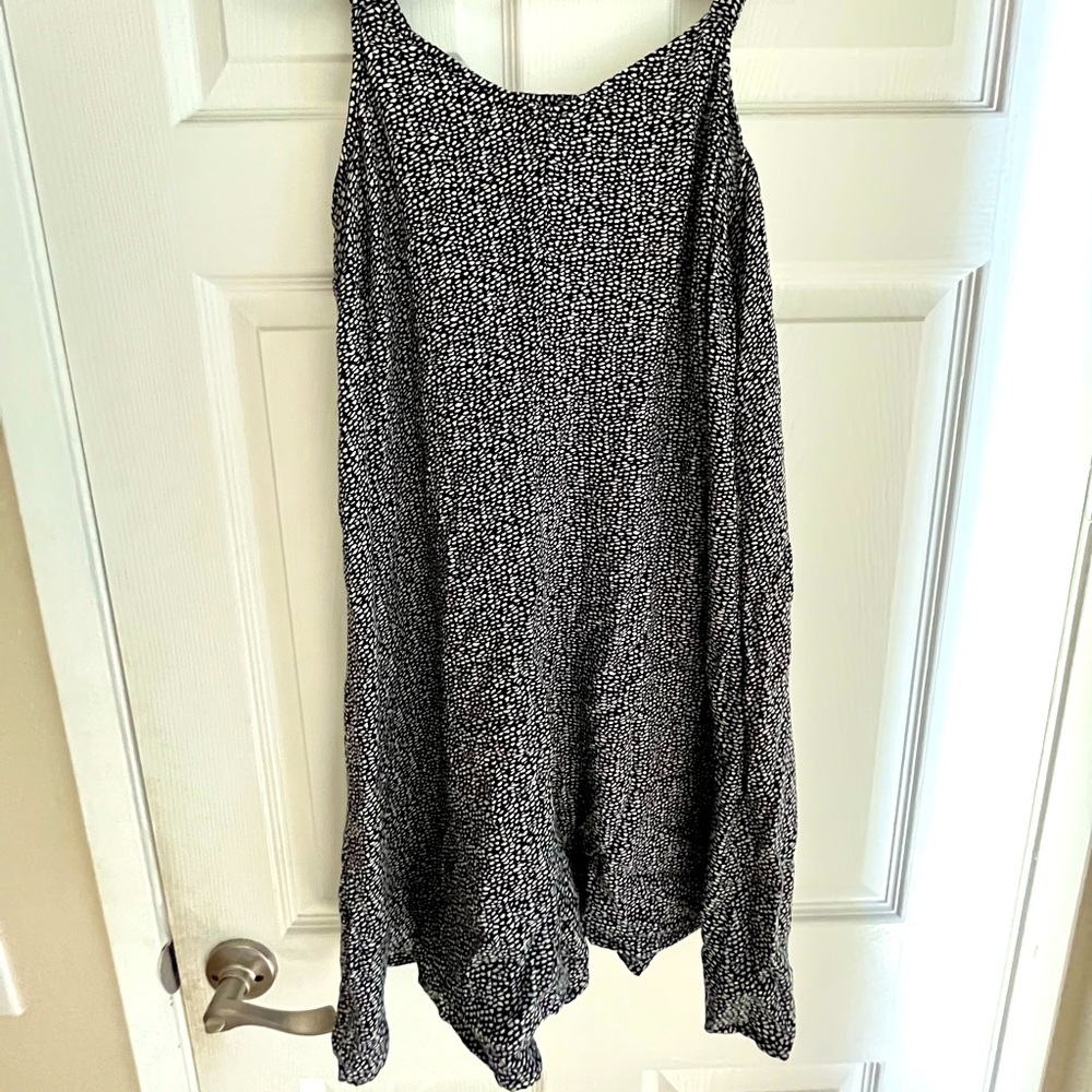1.State Black & White animal print romper